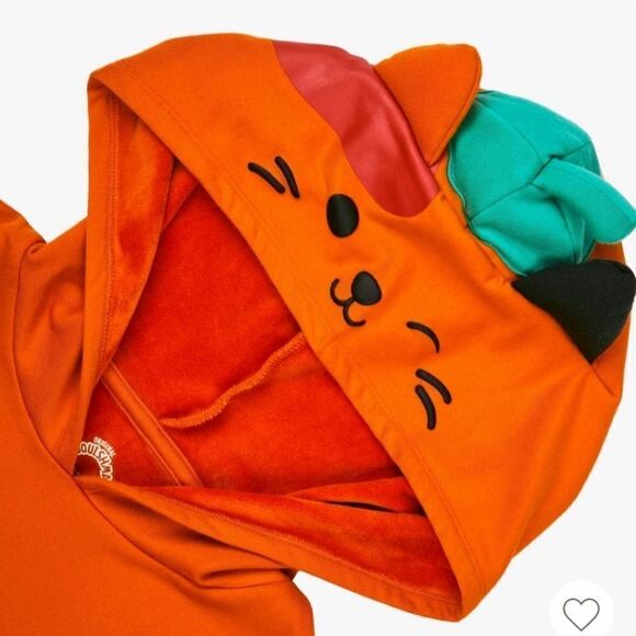 New Squishmallows Girls Kids Halloween Dress with Hood Orange Black - Picture 3 of 12